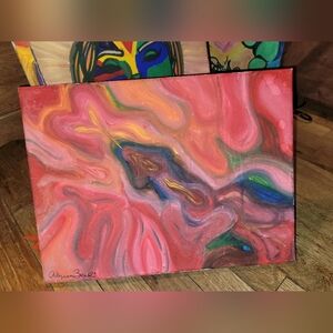 Erotic Abstract Psychedelic Surreal Painting